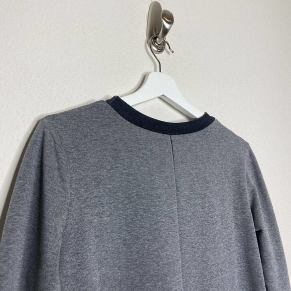 Shein Gray Color Blocked Pocketed Three Quarter Sleeve Dress L - Picture 7 of 10